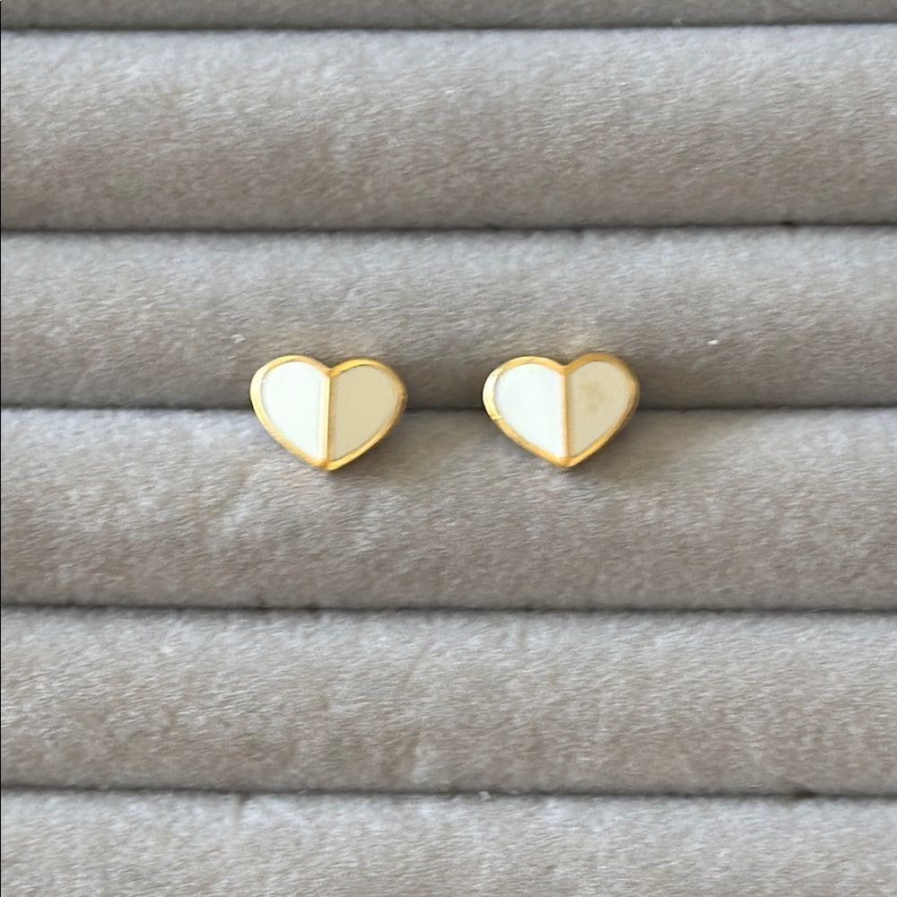 kate spade heart studs